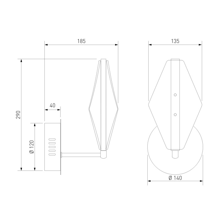 303054 LED латунь Eurosvet