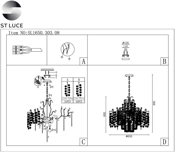 SL1650.303.08 ST Luce