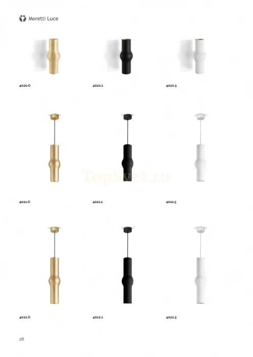 4021.E27.0 SOSP.OTTONE 2L Moretti Luce