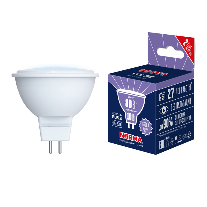 LED-JCDR-10W/6500K/GU5.3/NR_