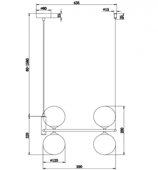 MOD013PL-04W Maytoni