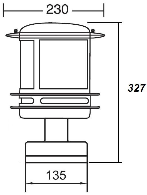 68304/SB4 Bl opal Oasis Light