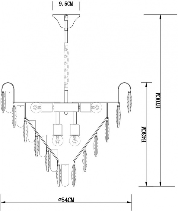 A2719SP-8GO Arte Lamp