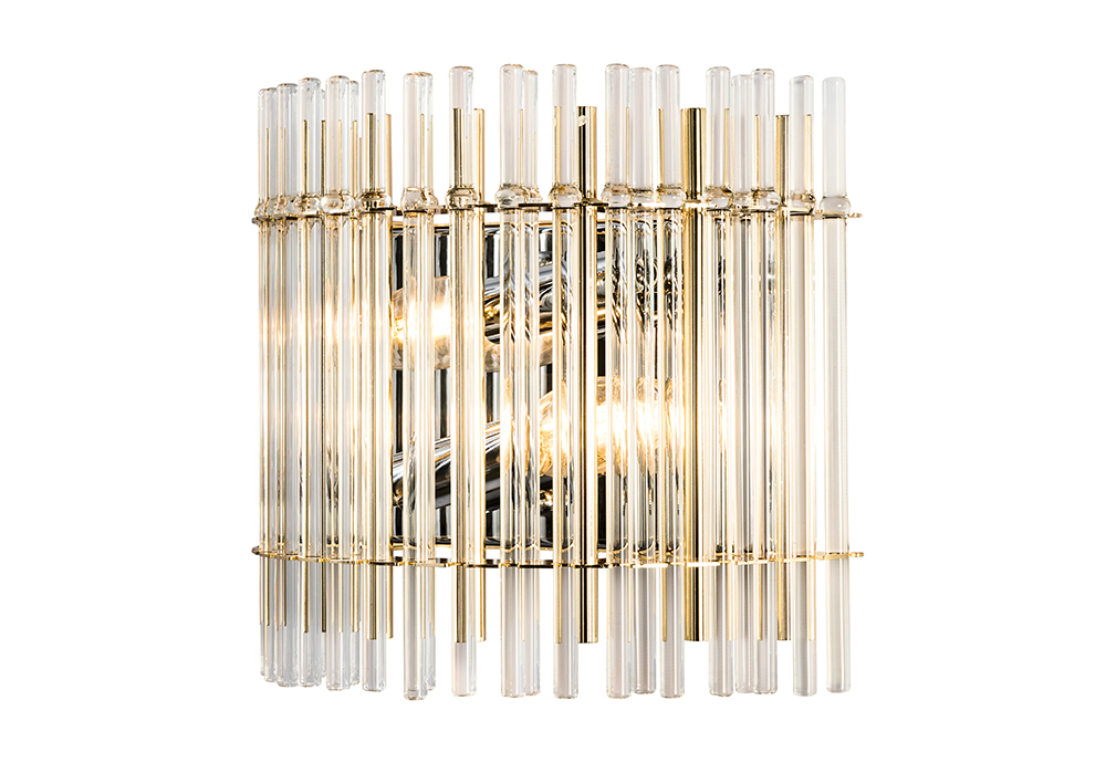 AURELIO AP2 GOLD+CHROME/TRANSPARENT Crystal Lux