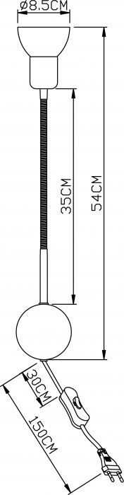 A3116AP-1WH Arte Lamp