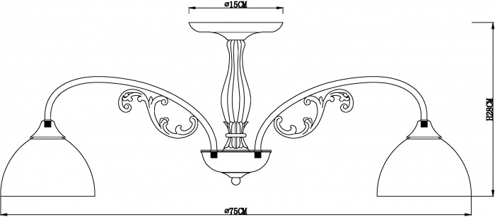 A3037PL-8AB Arte Lamp