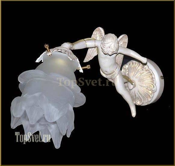 2081/1A IVORY- WHITE GLASS Nervilamp