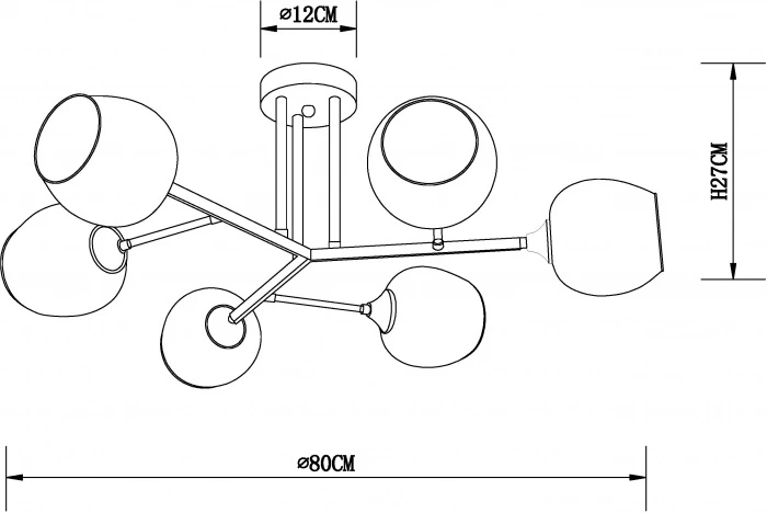 A3580PL-6BK Arte Lamp