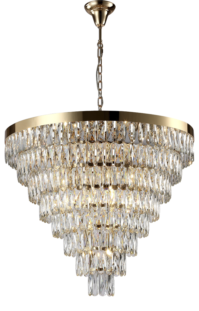 ABIGAIL SP22 D820 GOLD/TRANSPARENT Crystal Lux