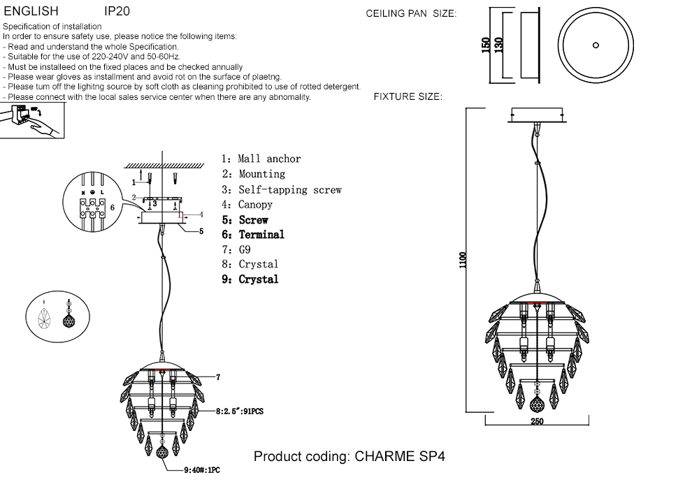 CHARME SP4 CHROME/TRANSPARENT