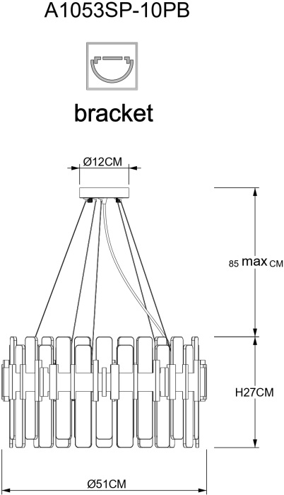 A1053SP-10PB Arte Lamp