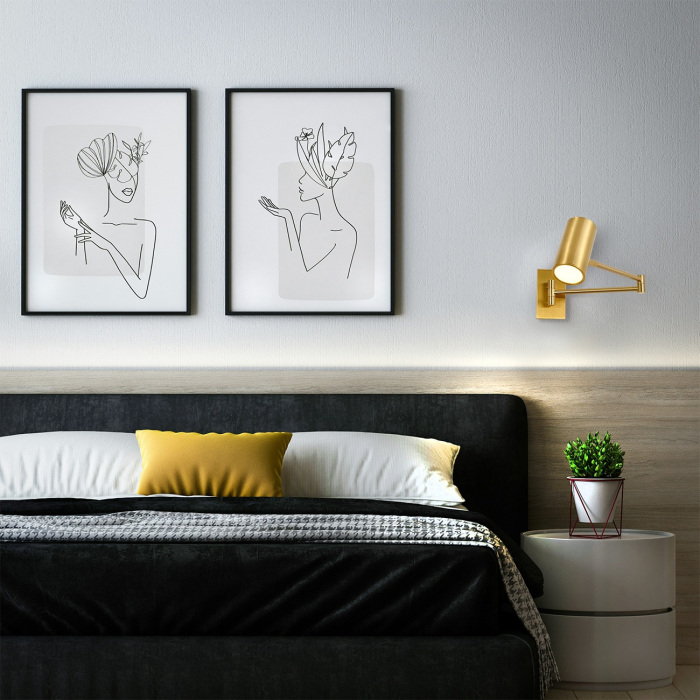 10282/1LED Brass Escada
