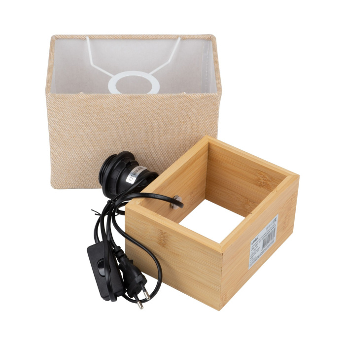 UML-B401 E27 LIGHT GREY/WOOD Uniel