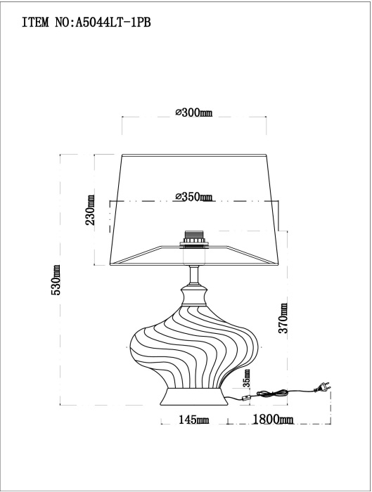 A5044LT-1PB Arte Lamp