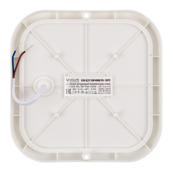 ULW-Q229 18W/4000K IP65 WHITE Volpe