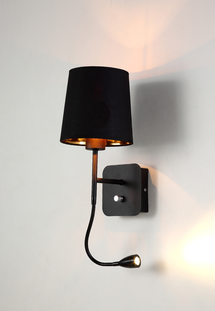 PABLO AP2 BLACK/BLACK-GOLD Crystal Lux