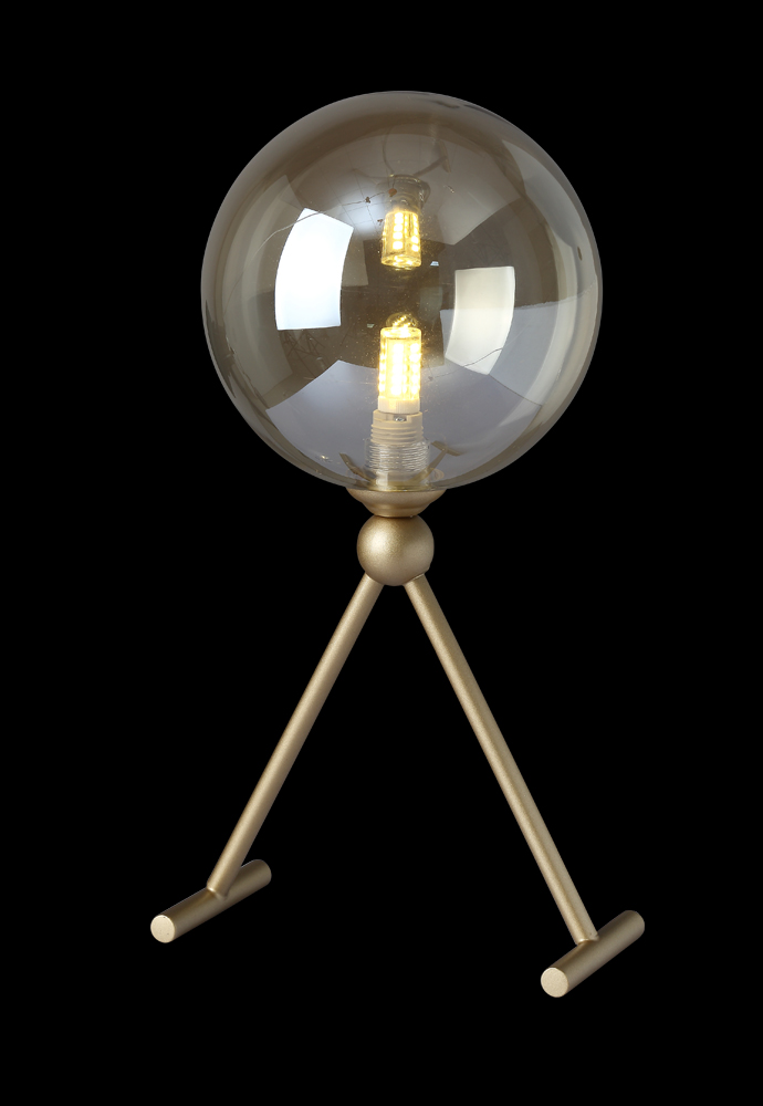 FRANCISCA LG1 GOLD/COGNAC Crystal Lux