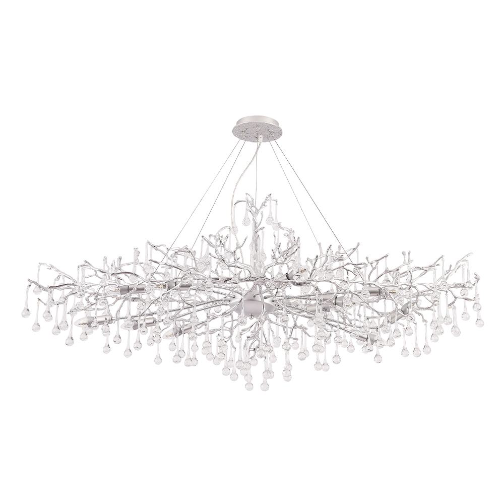 REINA V2 SP16 L1500 SILVER PATINA Crystal Lux
