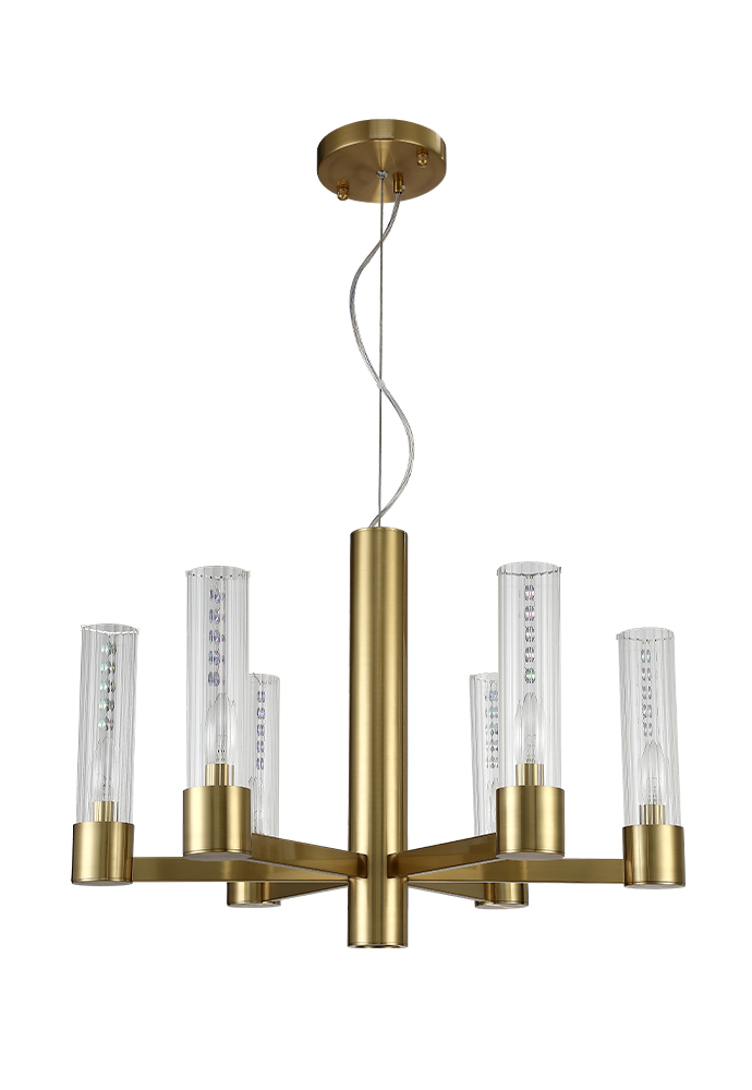 OTONO SP6+1 BRASS/TRANSPARENTE Crystal Lux
