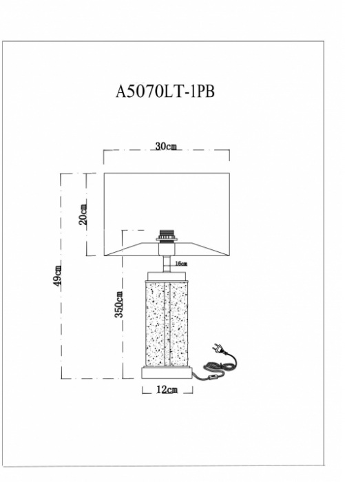 A5070LT-1PB Arte Lamp