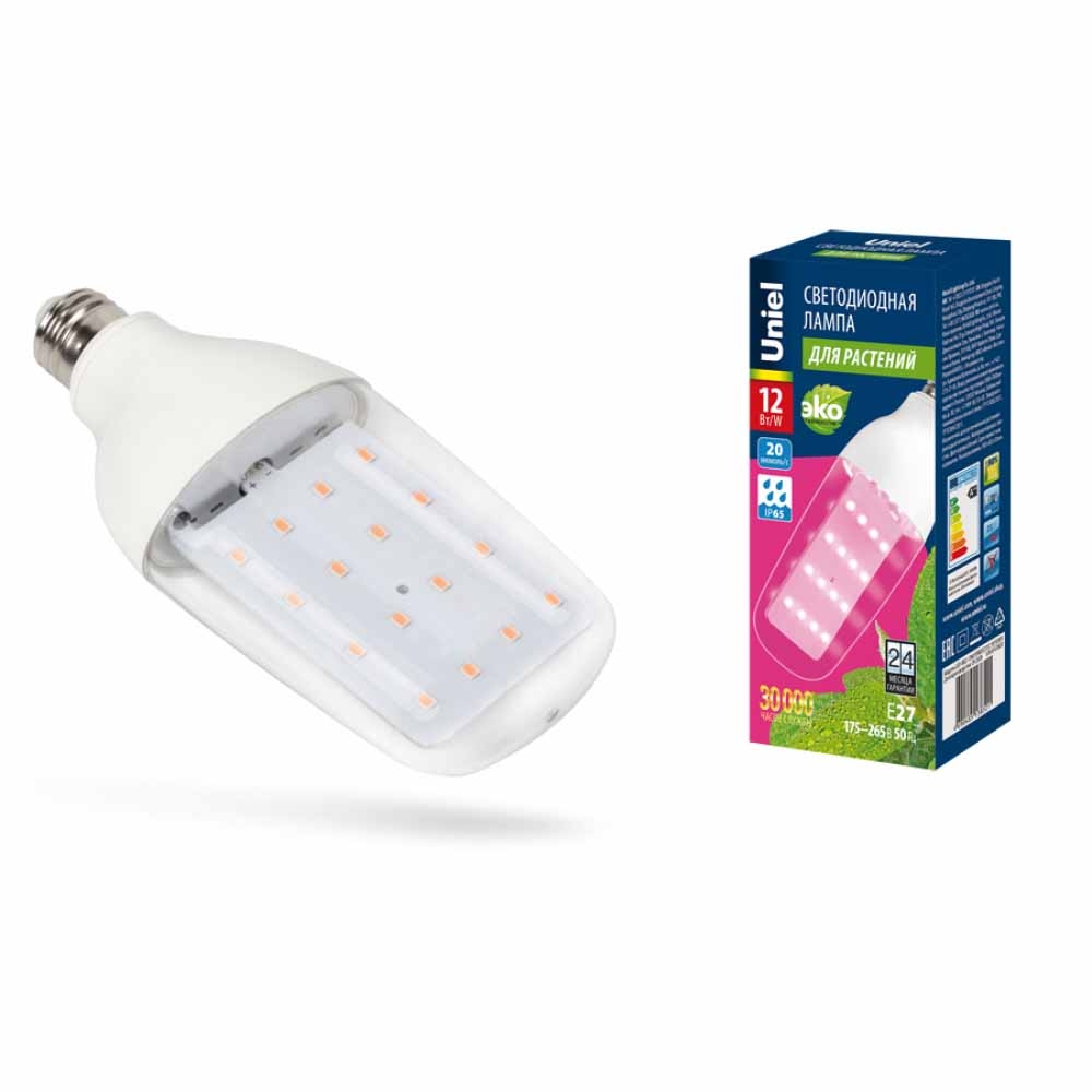 LED-B82-12W/SPBR/E27/CL PLP33WH Uniel