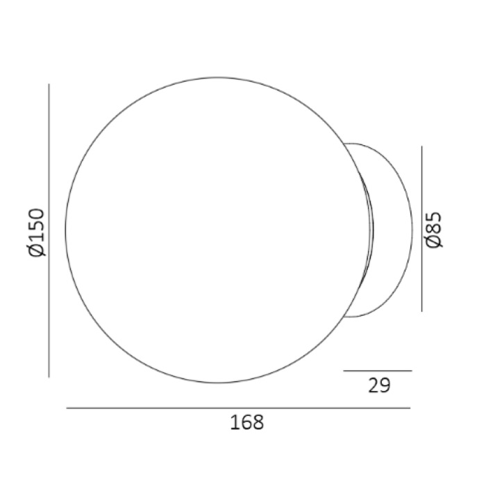 DL18031G9Black 150 Donolux