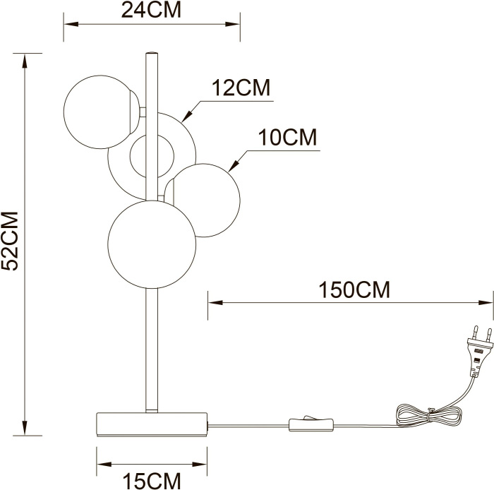 A2243LT-4PB Arte Lamp