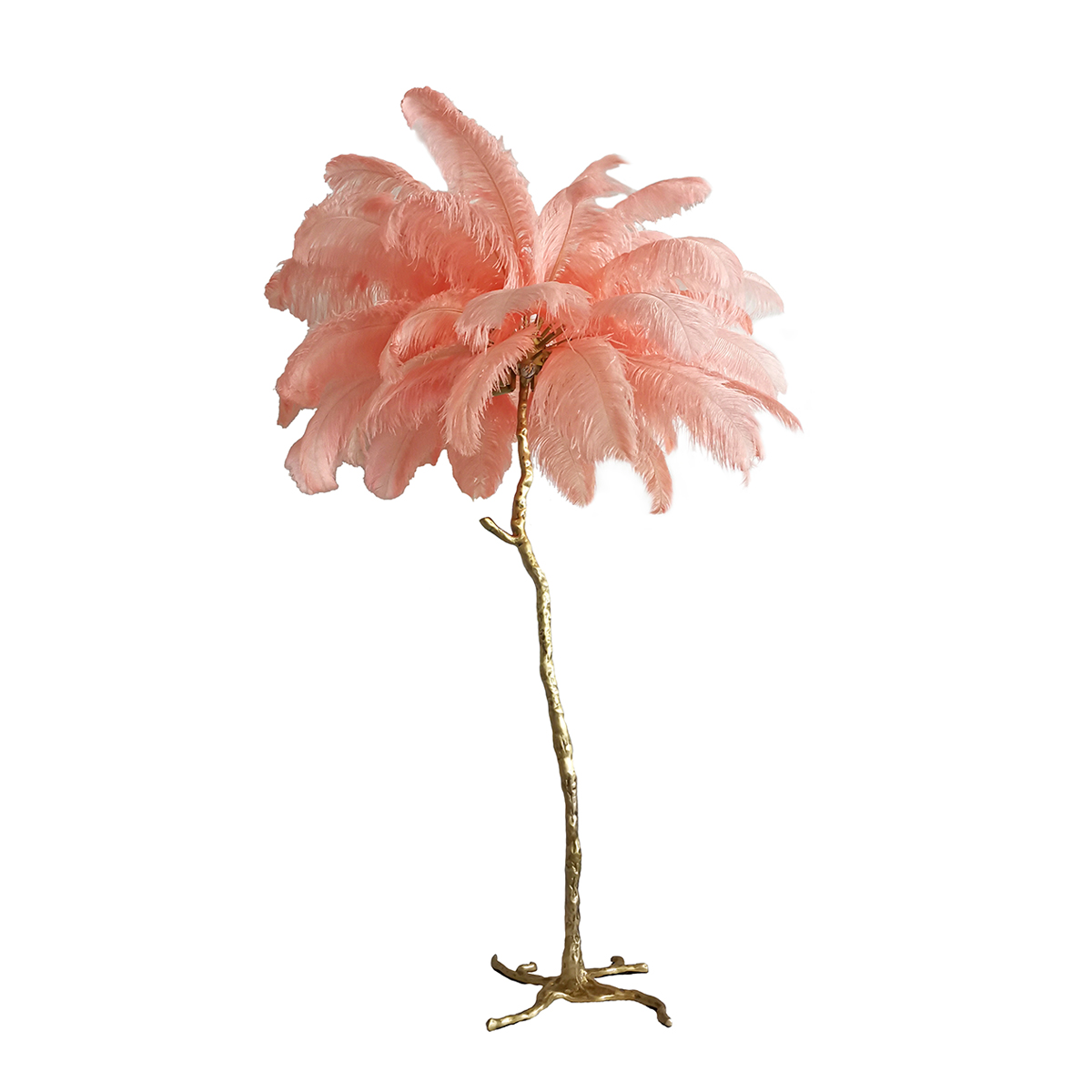 BRFL5014 pink/antique brass Delight Collection