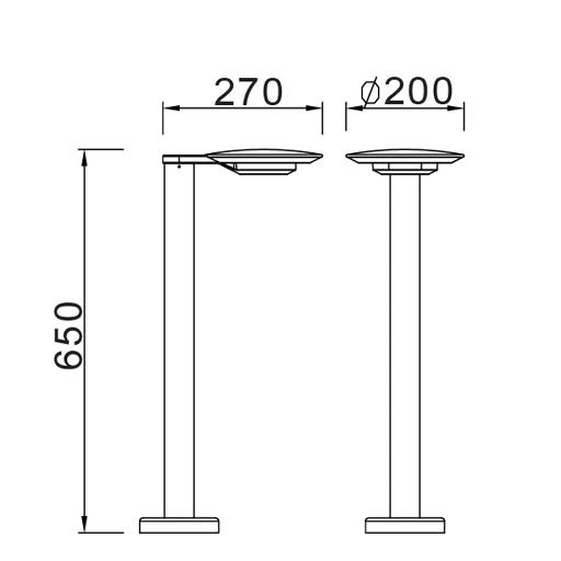 W2257S-650 Gr Oasis Light