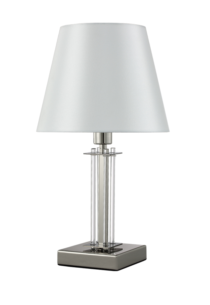 NICOLAS LG1 NICKEL/WHITE Crystal Lux