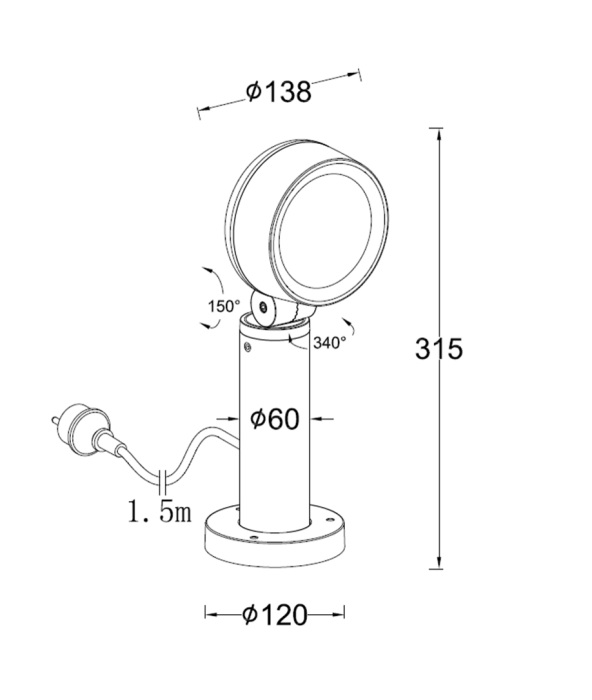 W1093 Gr Oasis Light