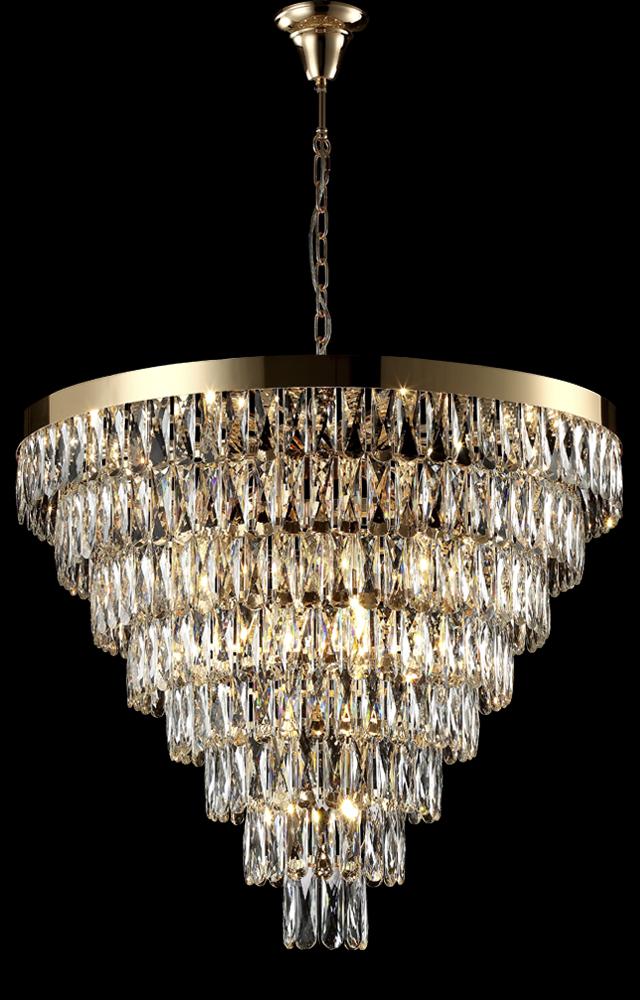 ABIGAIL SP22 D820 GOLD/TRANSPARENT Crystal Lux
