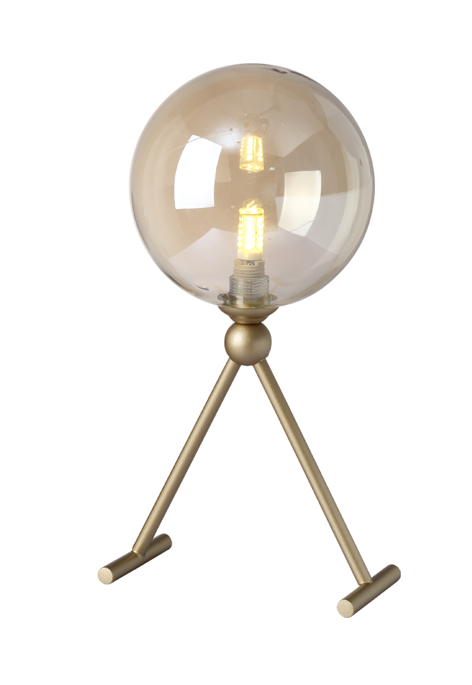 FRANCISCA LG1 GOLD/COGNAC Crystal Lux