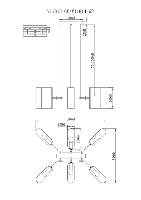 V11813-6P Moderli
