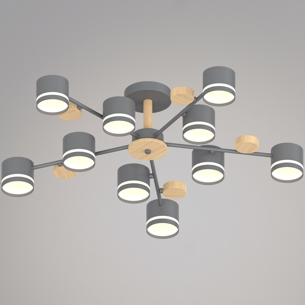 68730-0.3-10 GX53 GREY+WOOD Reluce