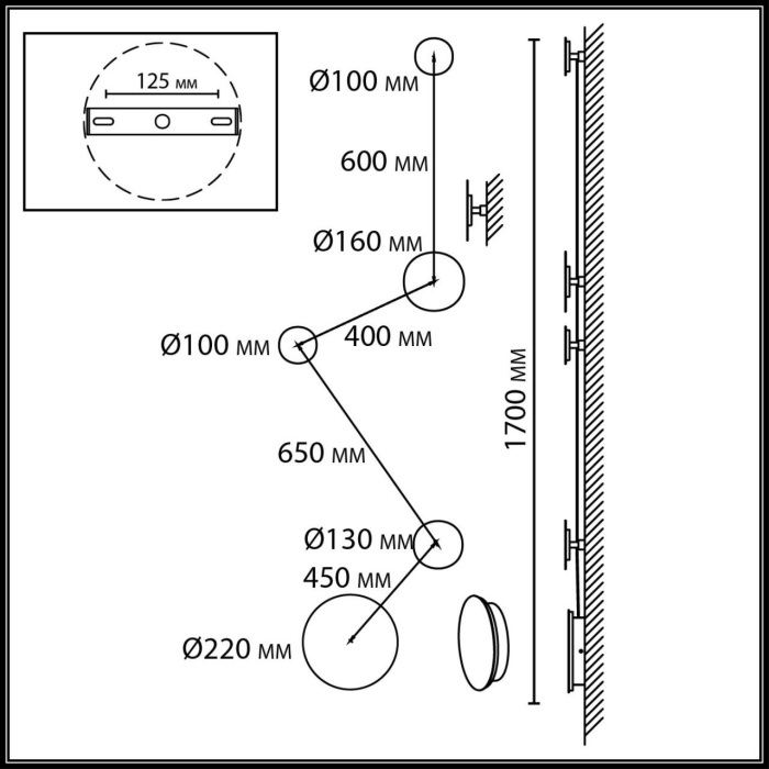 7115/30WL Odeon Light