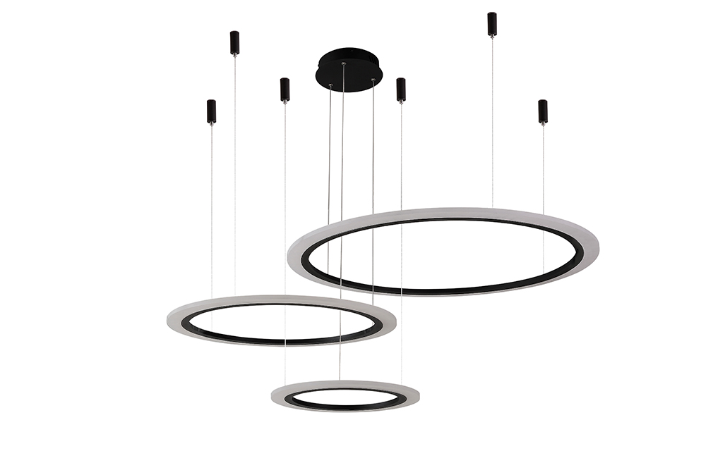 MANZANA SP67W LED D400+600+800 BLACK Crystal Lux