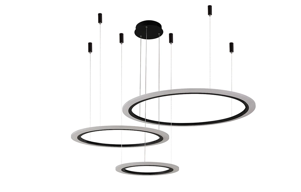 MANZANA SP67W LED D400+600+800 BLACK Crystal Lux