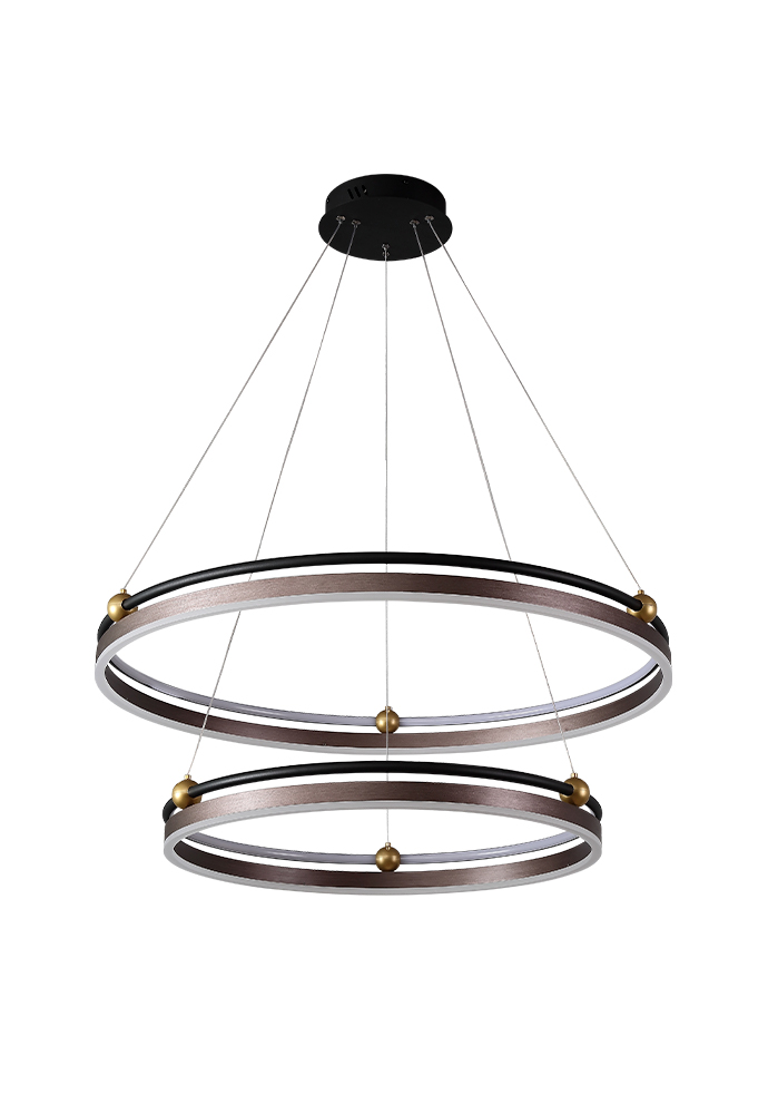 FERNANDO SP123W LED D600+800 COFFEE/BLACK Crystal Lux