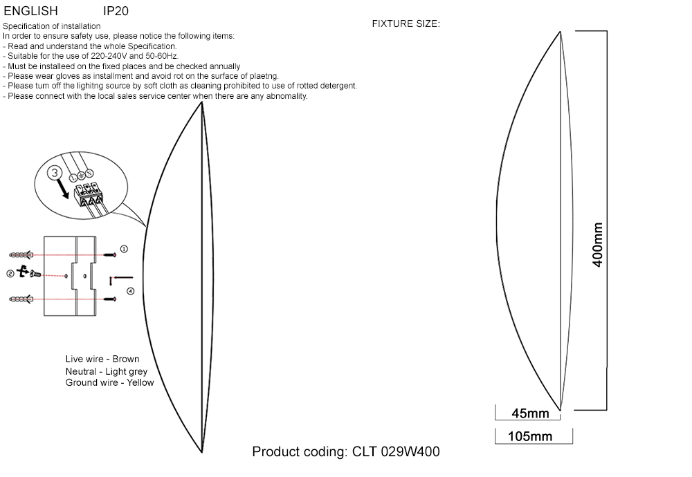 CLT 029W400 SL Crystal Lux