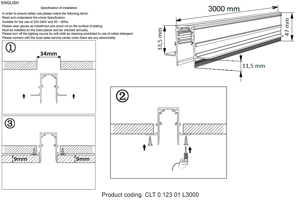CLT 0.123 01 L3000 WH Crystal Lux