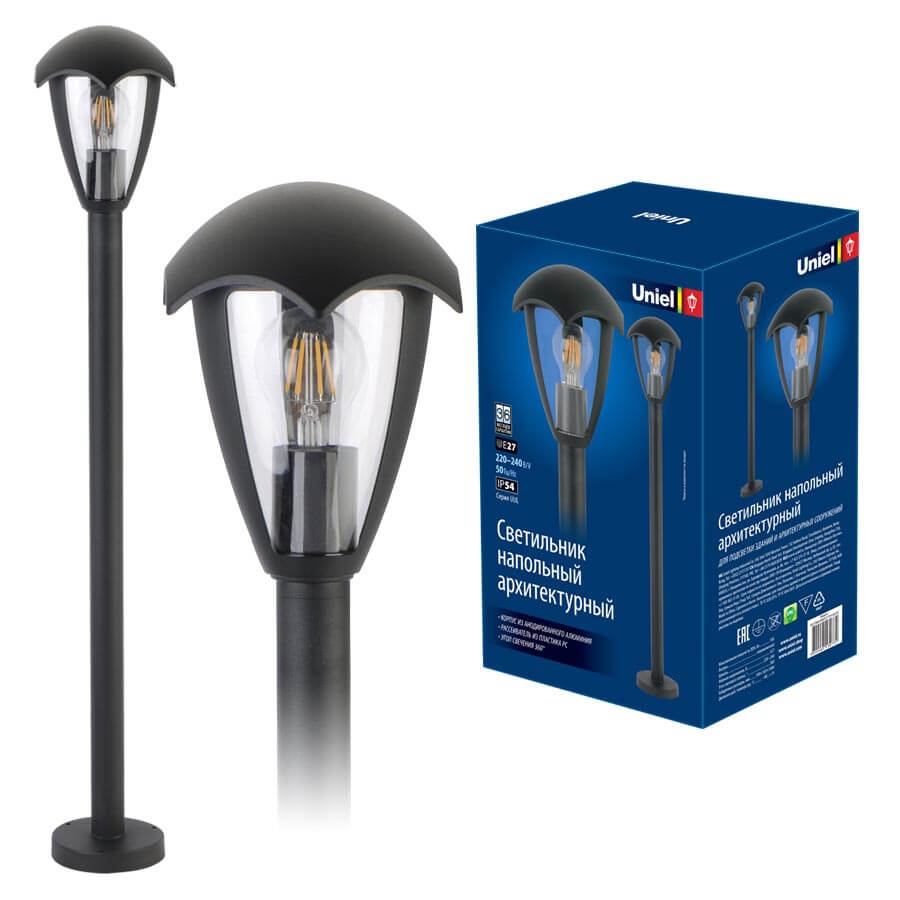 UUL-T80A 60W/E27 IP54 BLACK Uniel