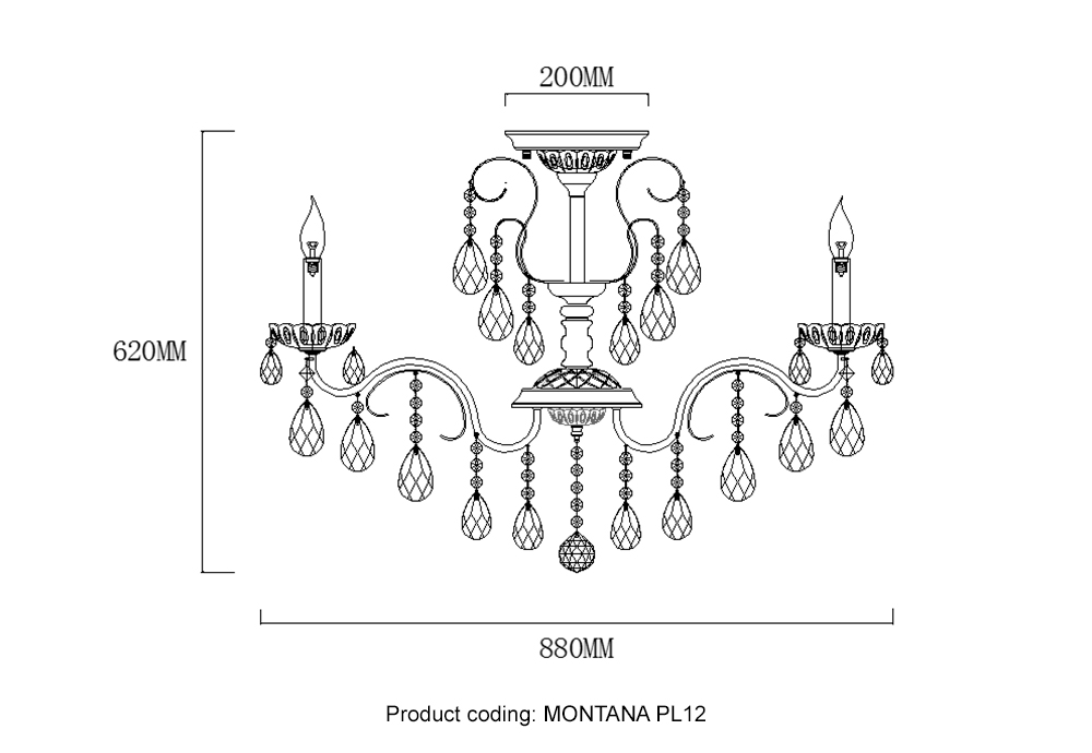 MONTANA PL12 Crystal Lux