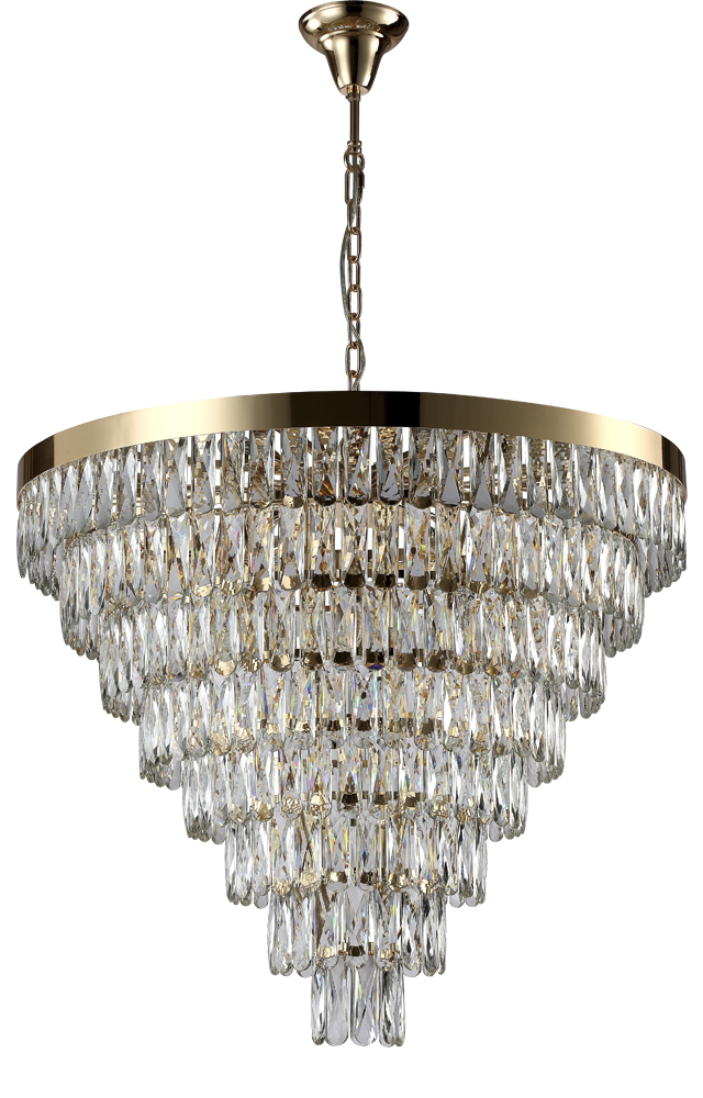 ABIGAIL SP22 D820 GOLD/TRANSPARENT Crystal Lux