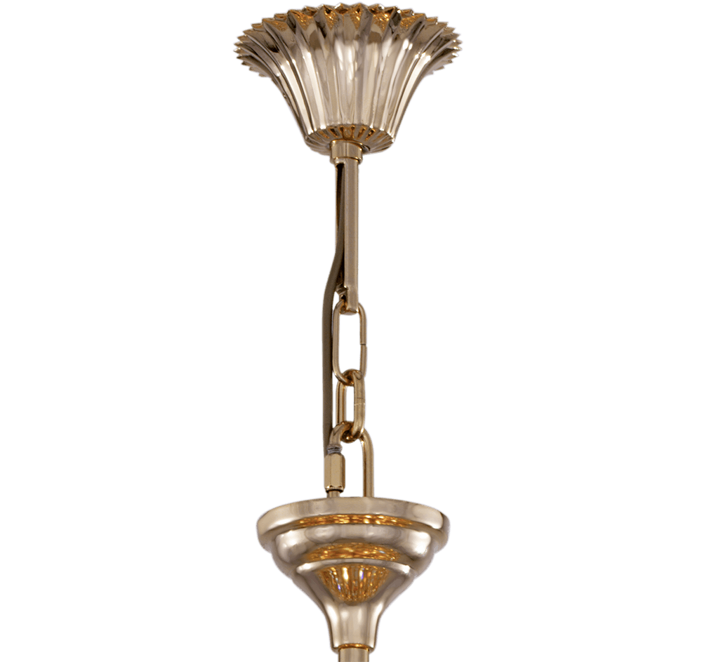 AS/21/2260/8 Gold Ball*Oct.Square Asfour Crystal