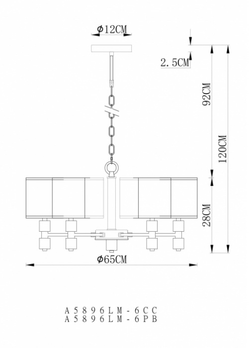 A5896LM-6CC Arte Lamp