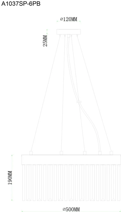 A1037SP-6PB Arte Lamp