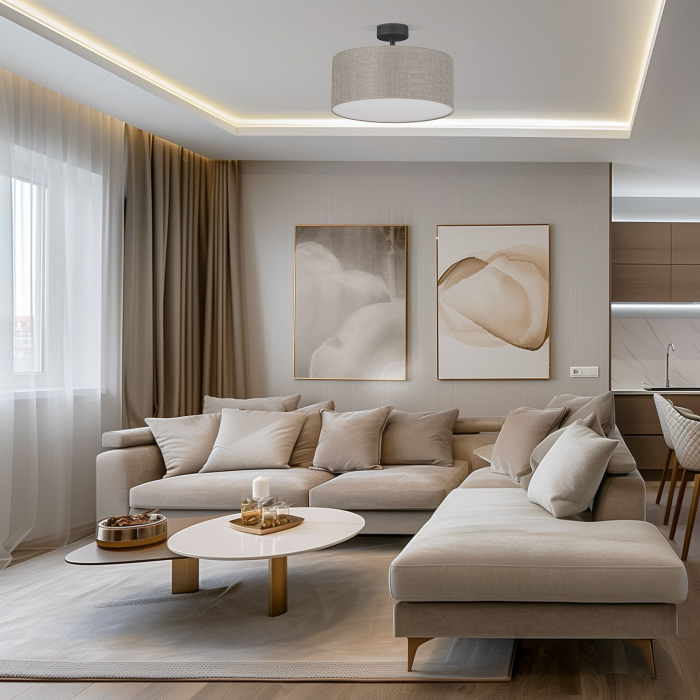 6247 Rondo Linen TK Lighting