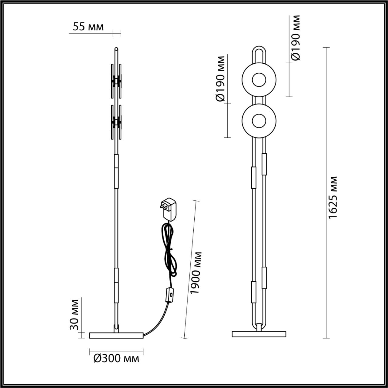 5407/23FL Odeon Light