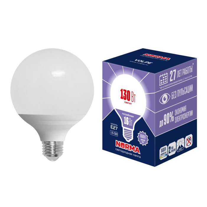 LED-G95-16W/6500K/E27/FR/NR Volpe